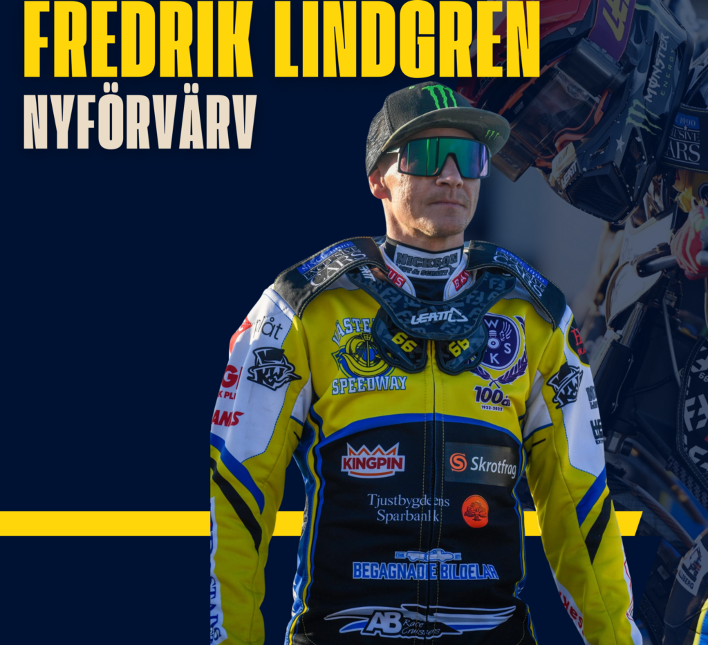 Fredrik Lindgren återvänder till Västervik Speedway