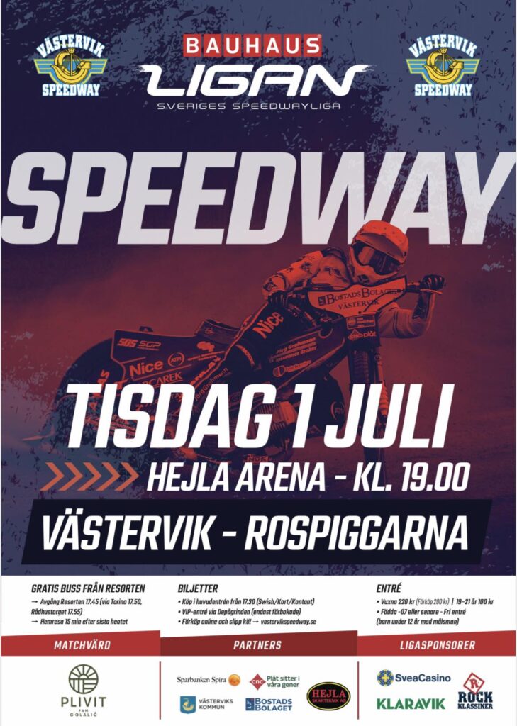 Äntligen dags för speedwaysommar på Hejla Arena!