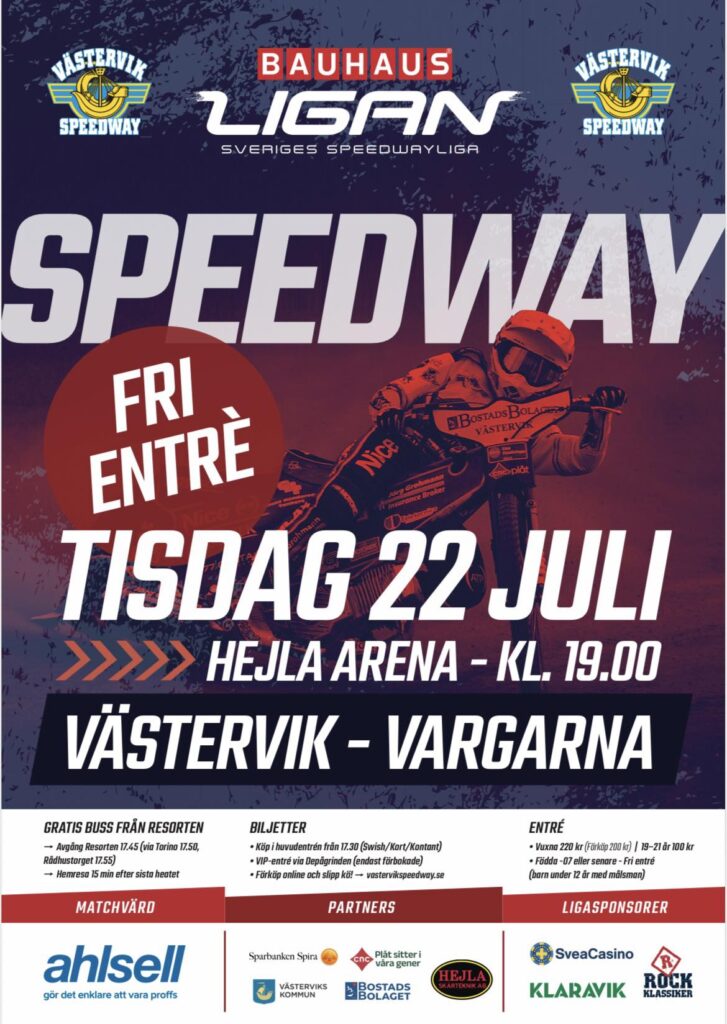 Information inför gratismatchen mot Vargarna